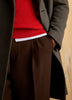 Wide-Leg Pleated Dress Pant