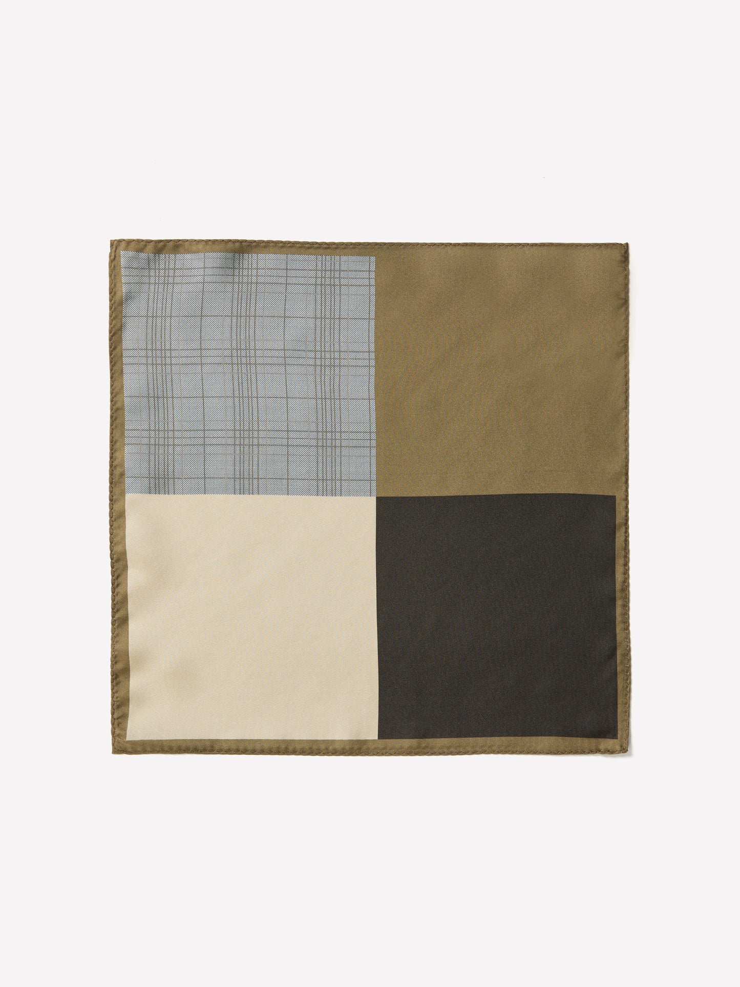 Pocket Square 100% Silk Mens Woven Butter Moss