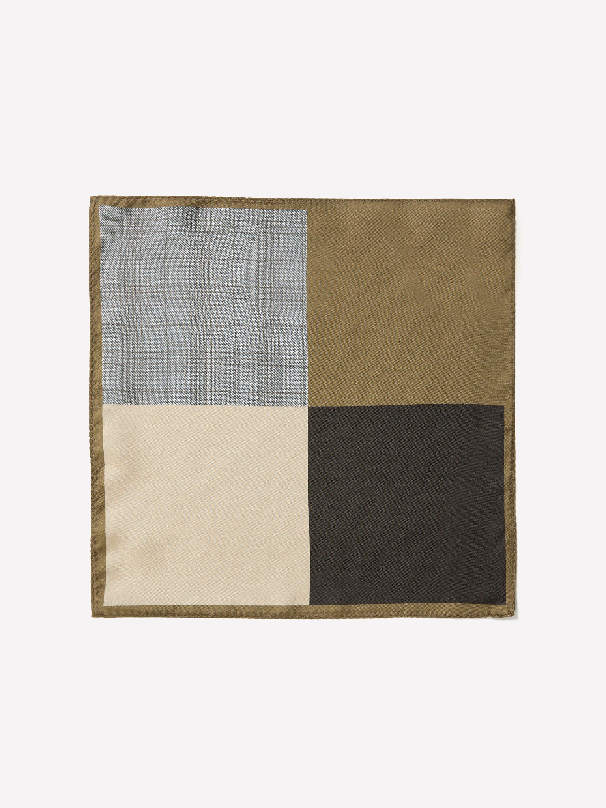 Pocket Square 100% Silk Mens Woven Butter Moss