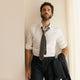 Slim-Fit White Dress Shirt