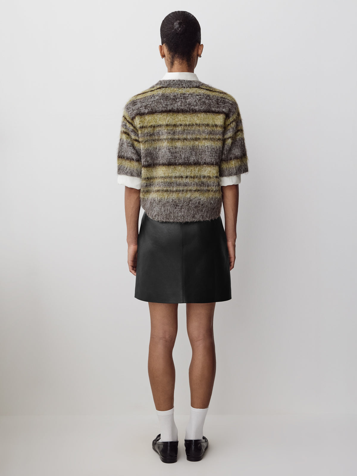 Faux Leather Mini Skirt