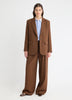Oversized One-Button Blazer