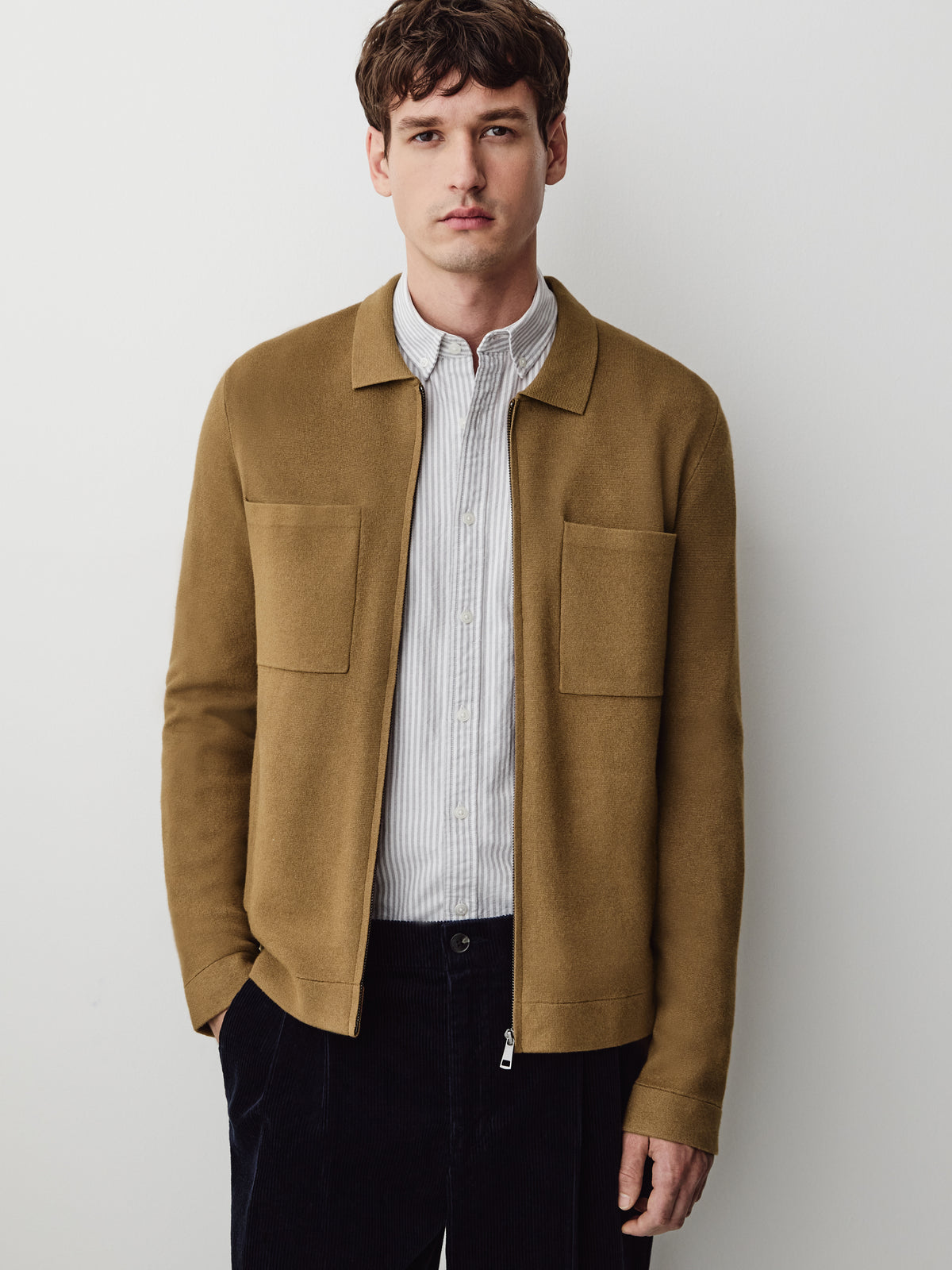 Zipped Sweater Cardigan