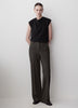 Woven Blouse Luxe Crepe Cowl Neck
