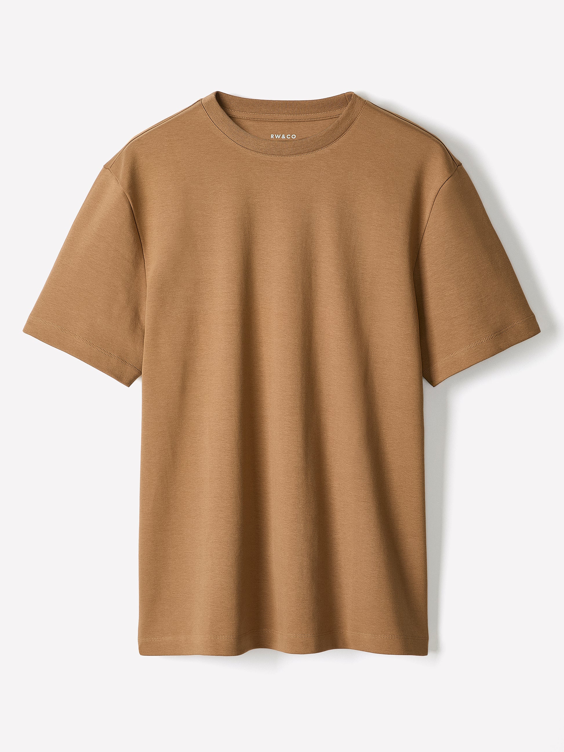 Solid Short-Sleeve Crew-Neck Tee
