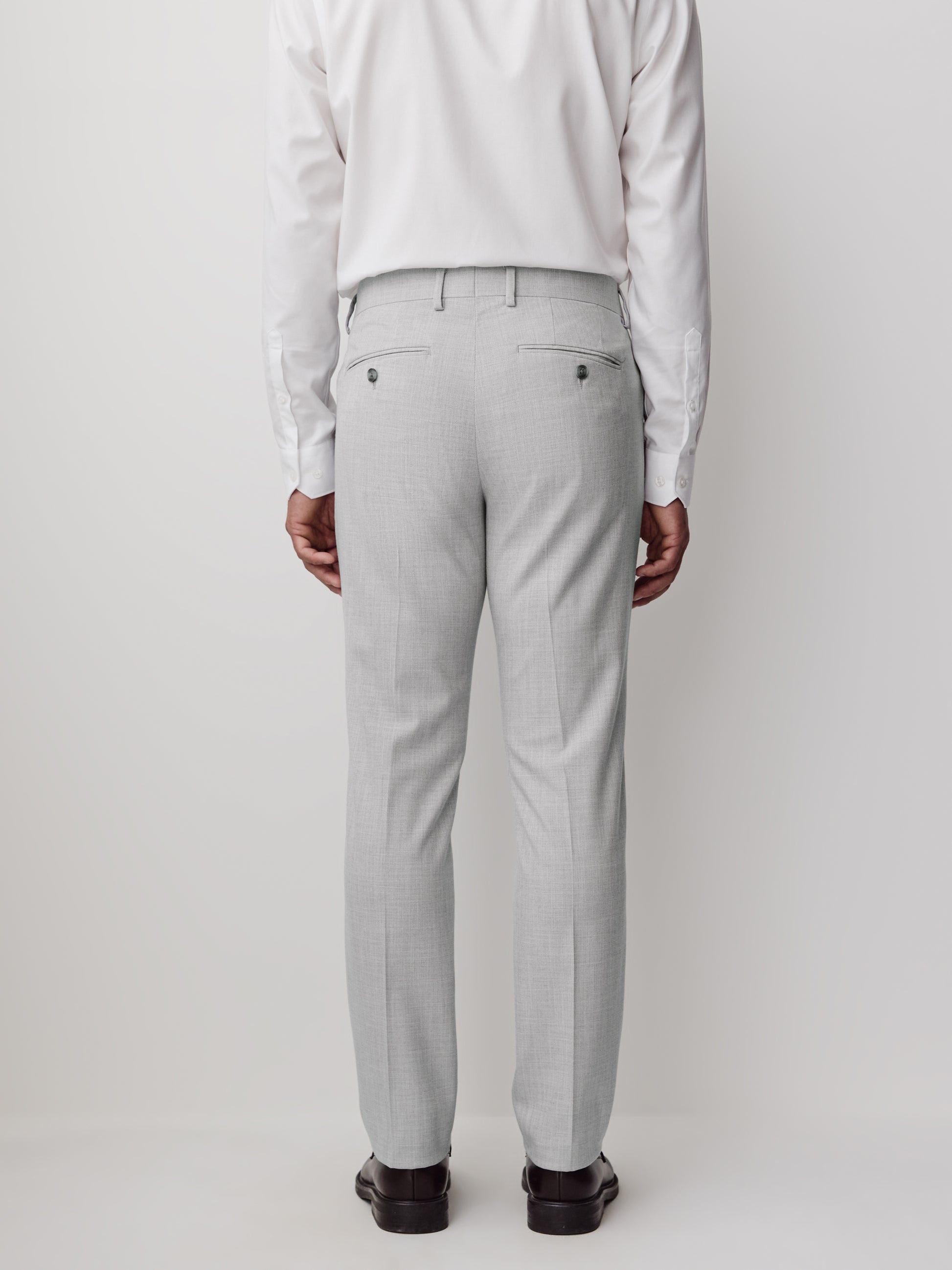 Essential Slim Fit Light Grey Suit Pant