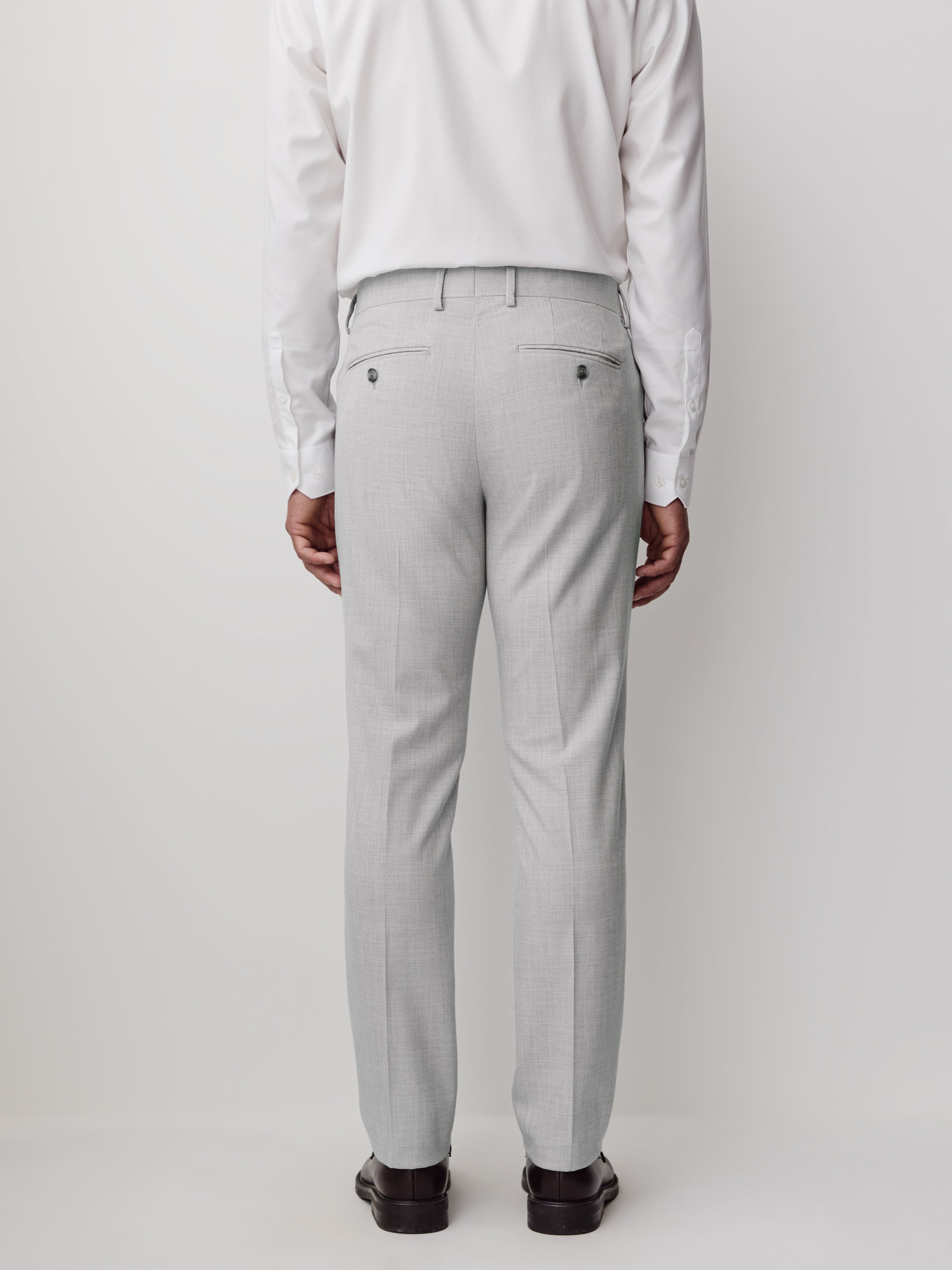 Essential Slim Fit Light Grey Suit Pant