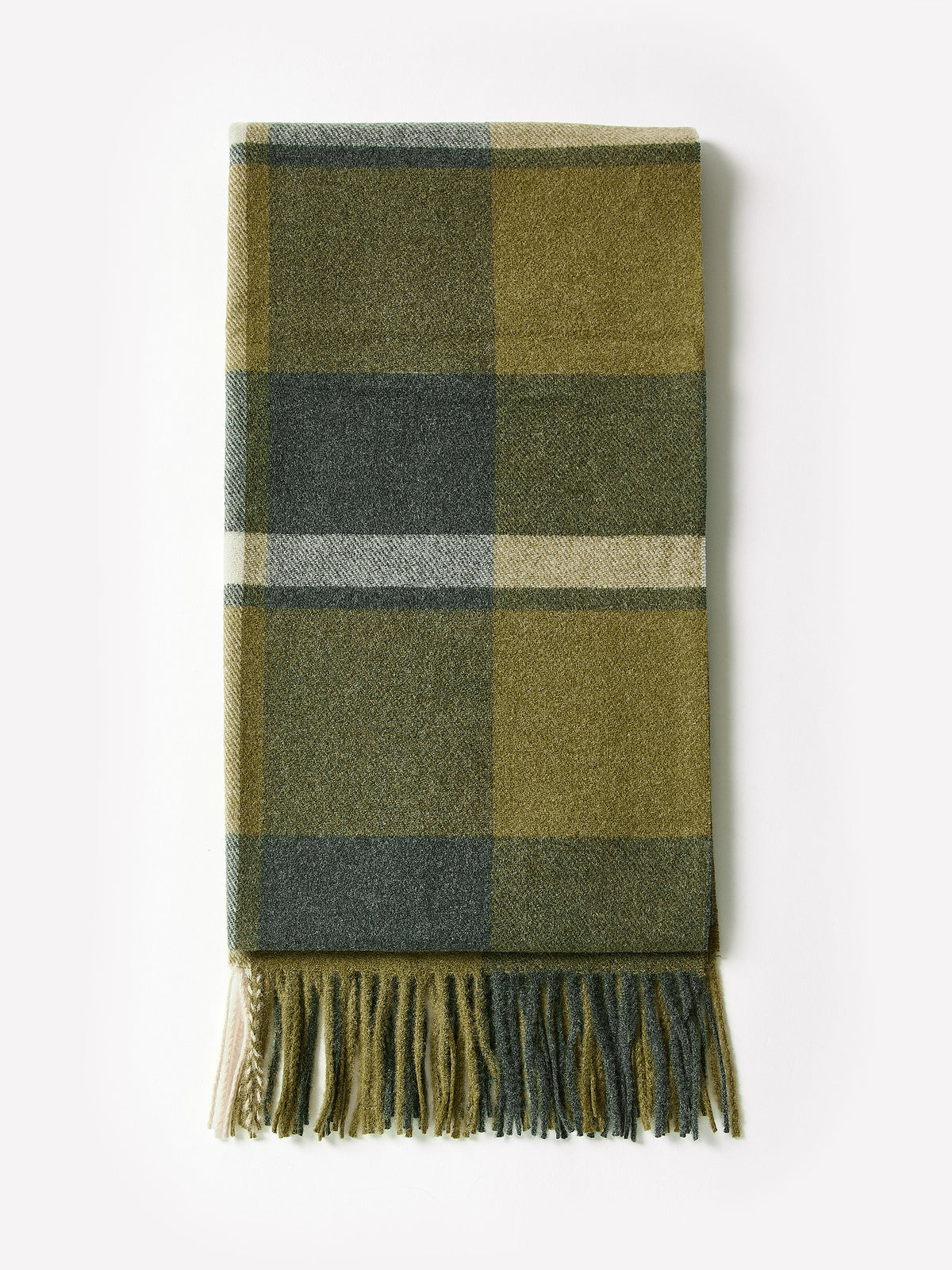 Woven Wool Blend Oblong Scarf