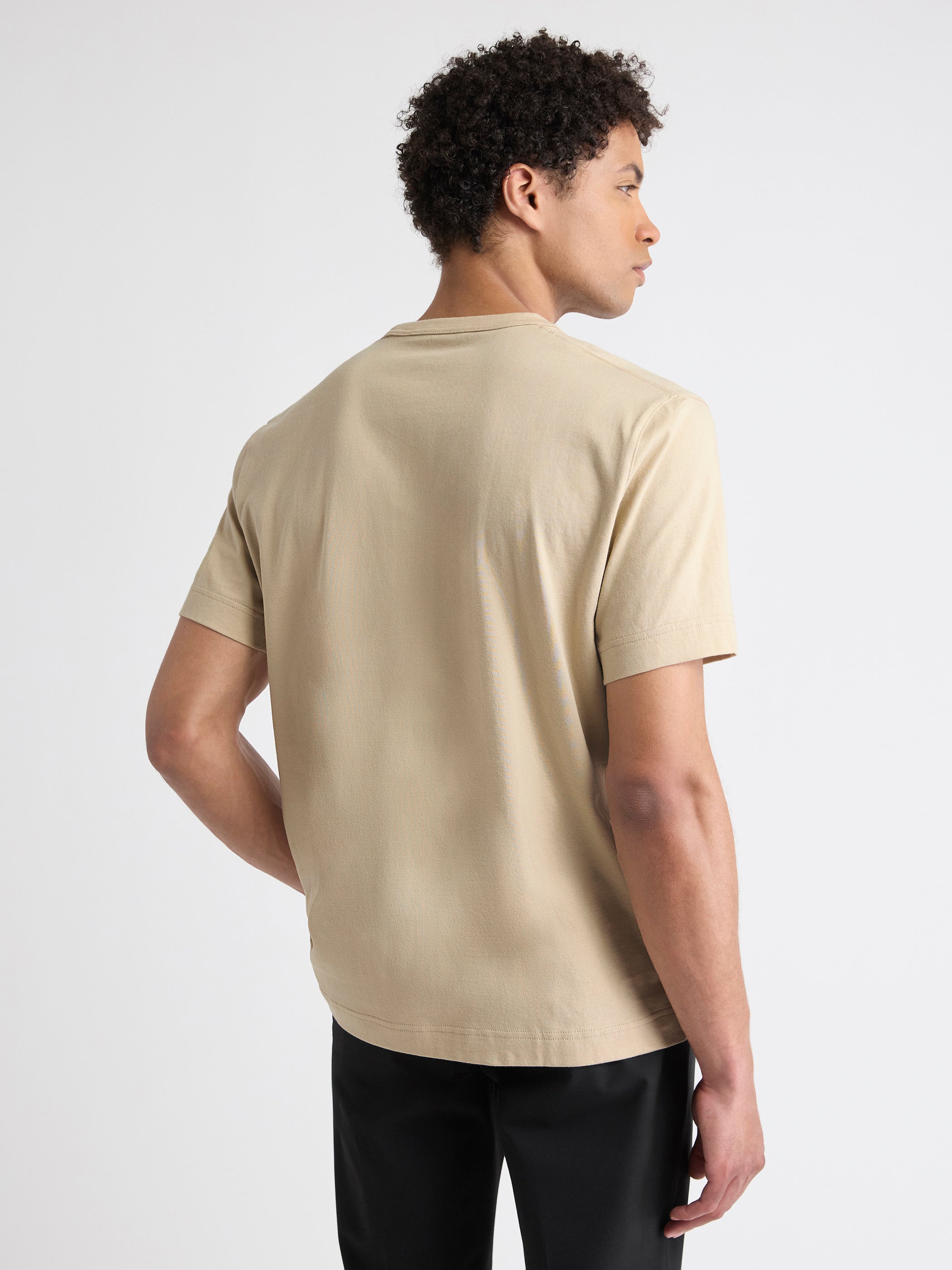 T-Shirt Essentiel à Manches Courtes et Col Rond