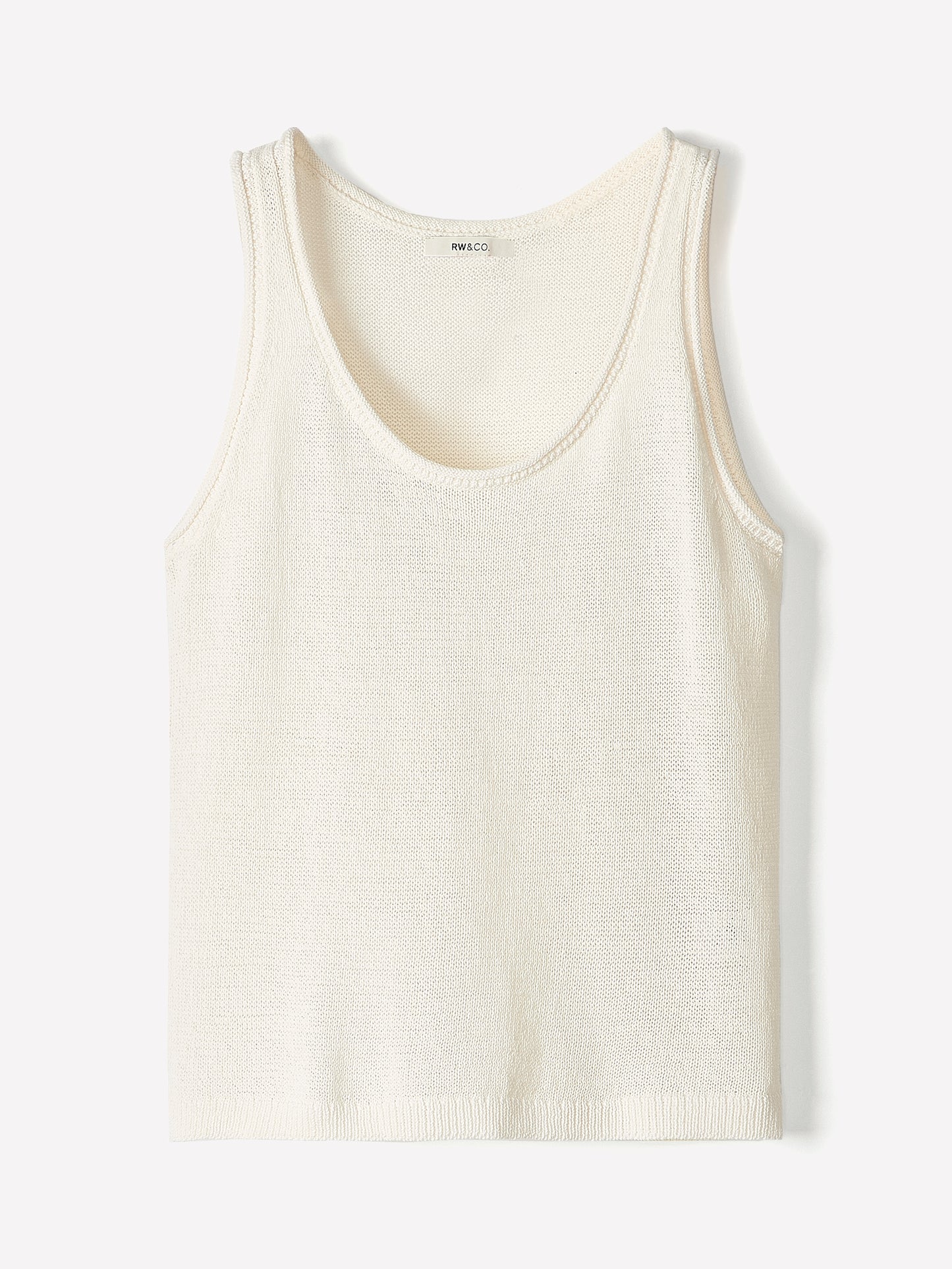 Knit Tank Top Cotton Blend Women