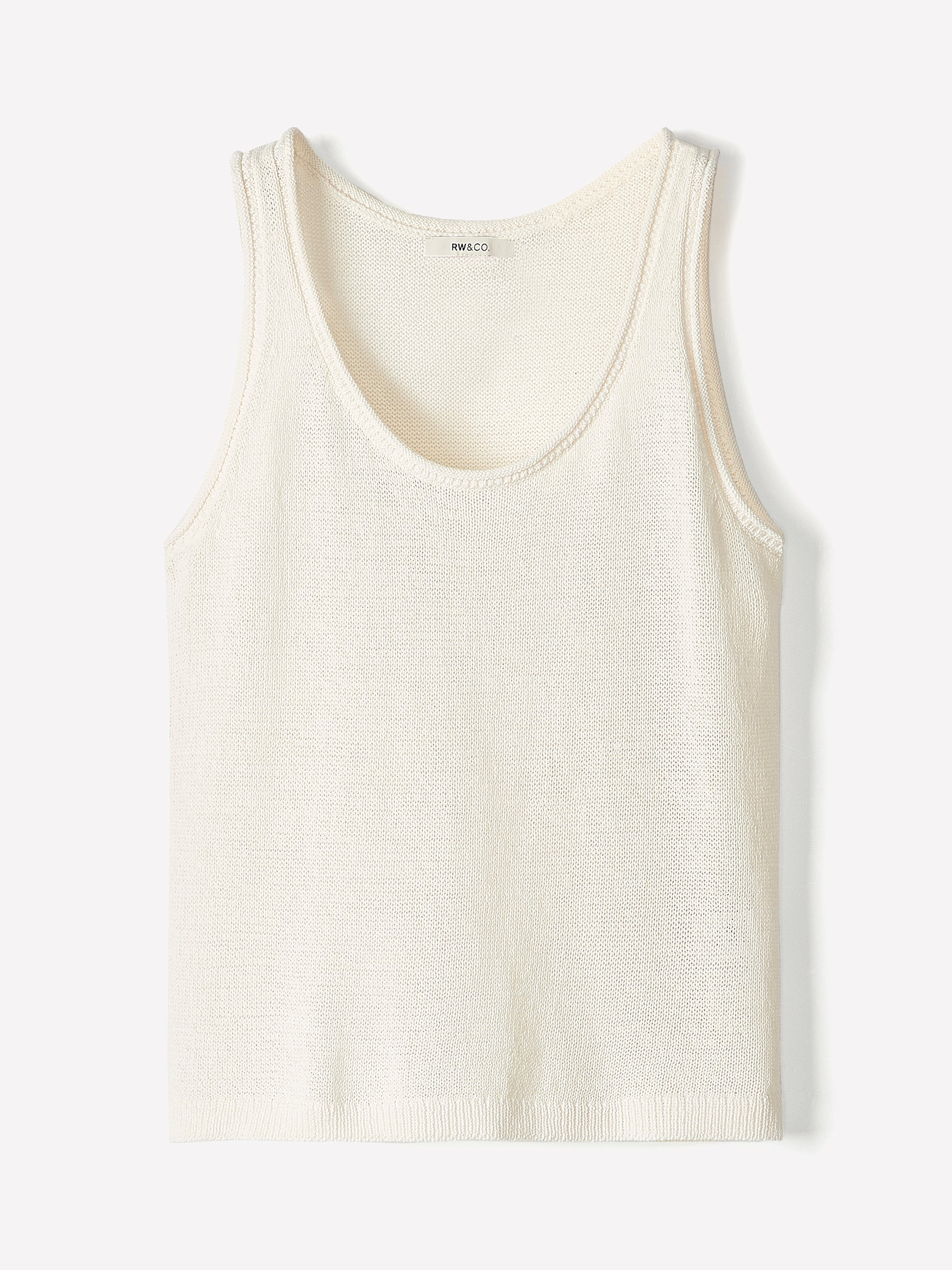 Knit Tank Top Cotton Blend Women