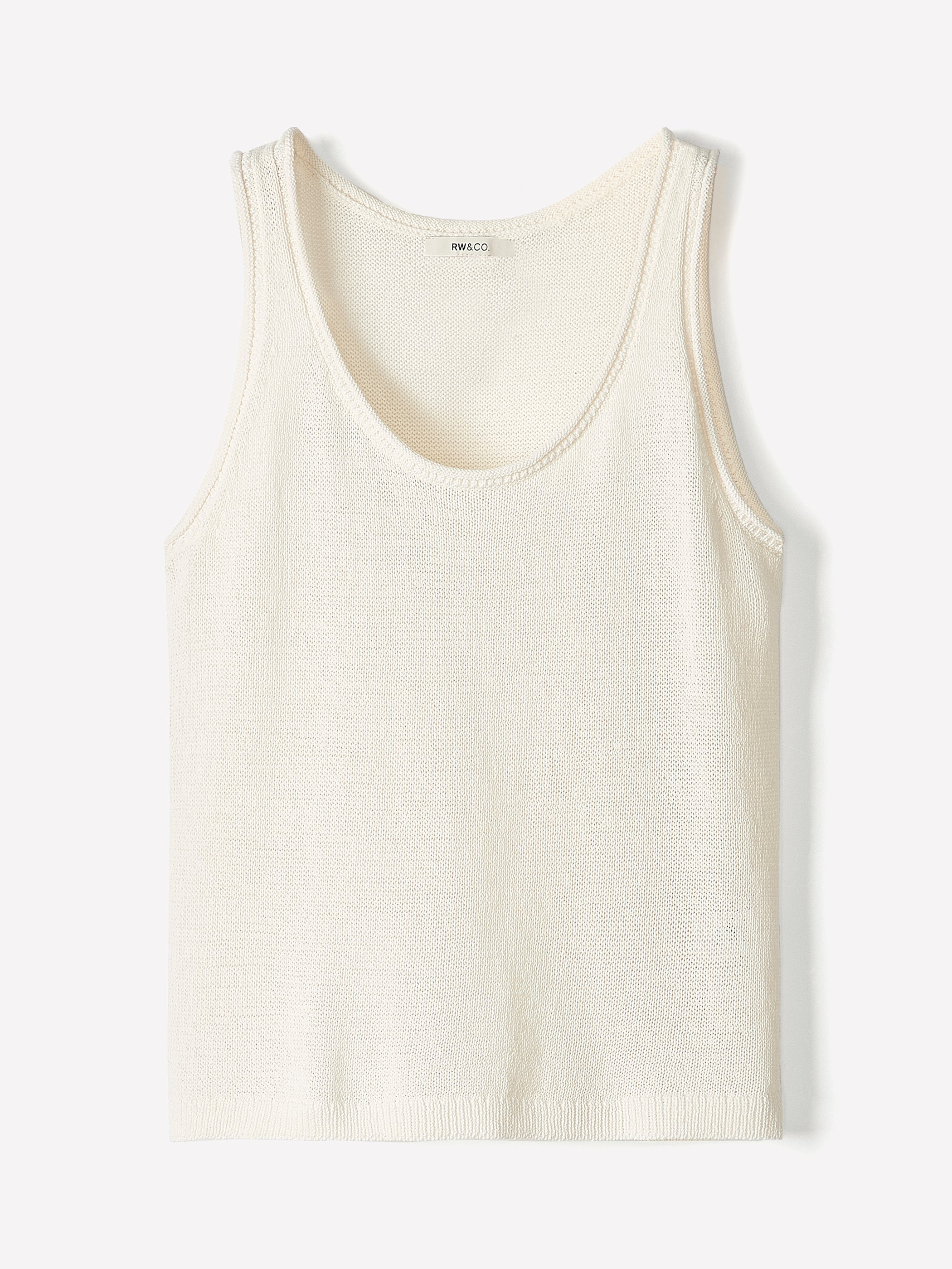 Knit Tank Top Cotton Blend Women