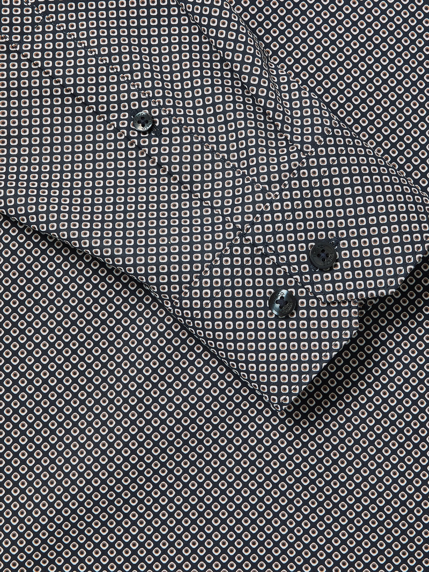 Regular-Fit Dress Shirt with Geo Print