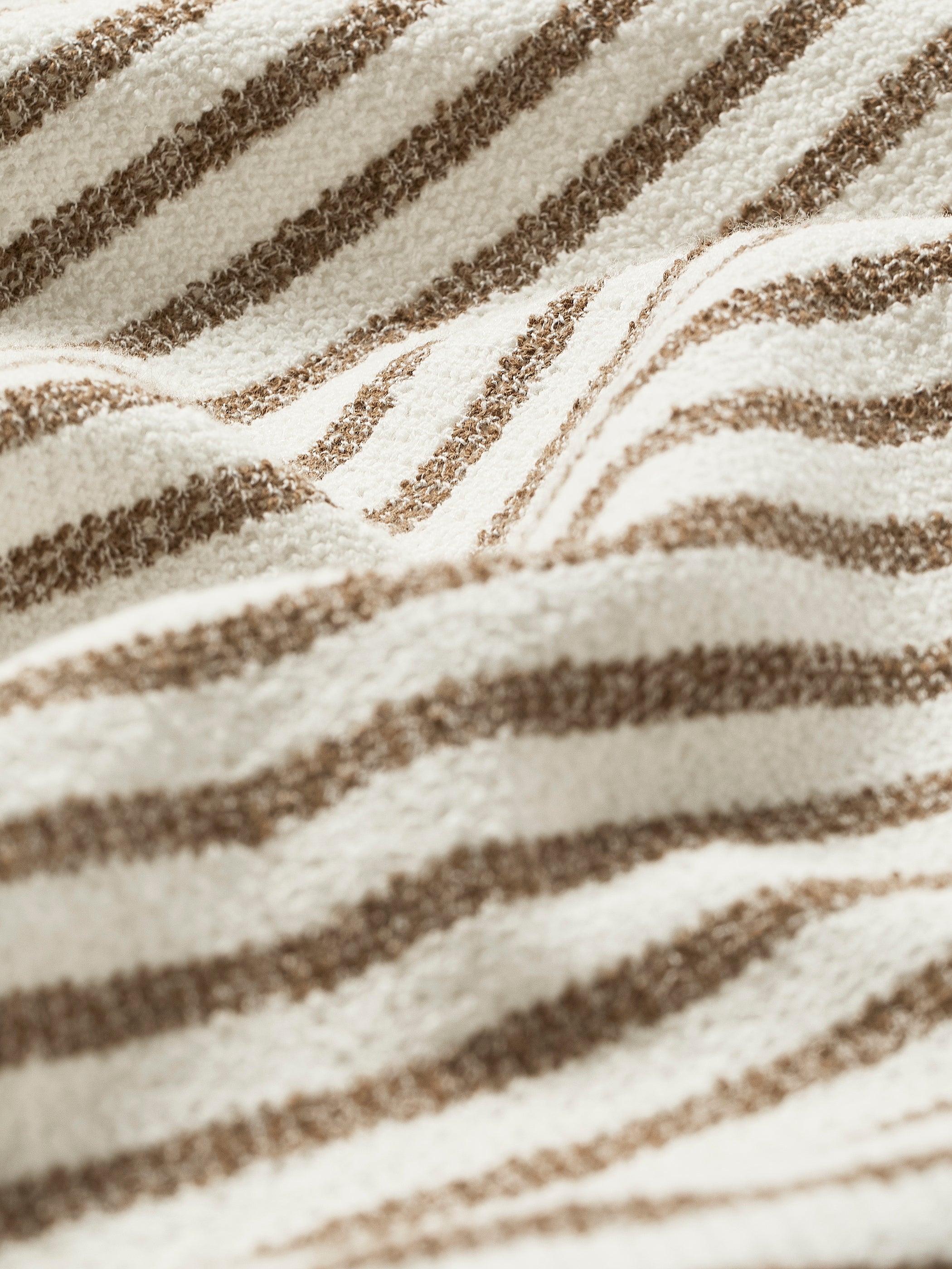 Knit Short with Stripe Pattern, Cotton Blend