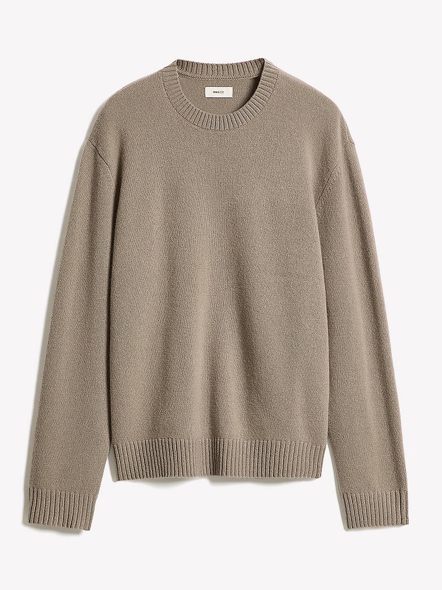 Pull à Col Rond en Laine D'Agneau