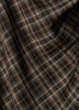 Woven Plaid Draped Maxi Skirt
