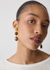 Earrings with Resin-Stone Pendants