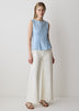 Woven Blouse Ramie Lyocell Blend