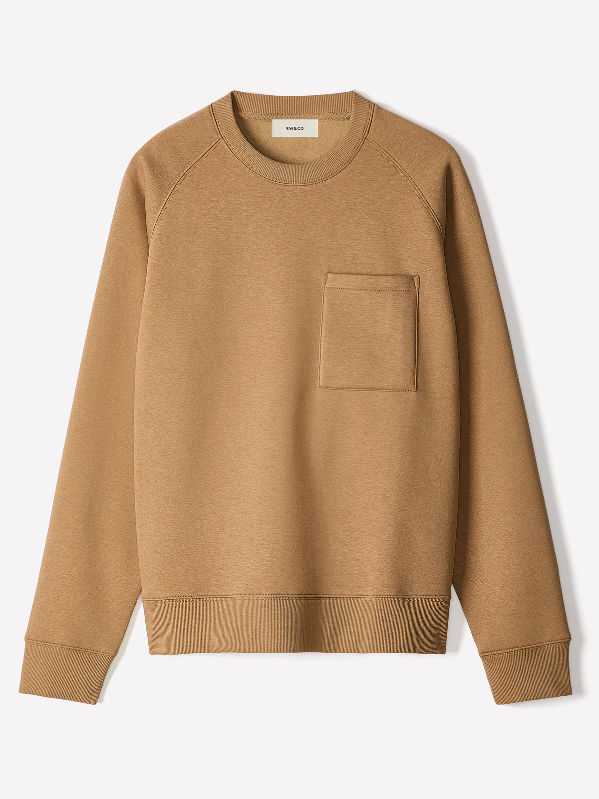 Long-Sleeve Crew-Neck Fleece Sweater