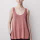 Linen-Blend U-Neck Loose Tank