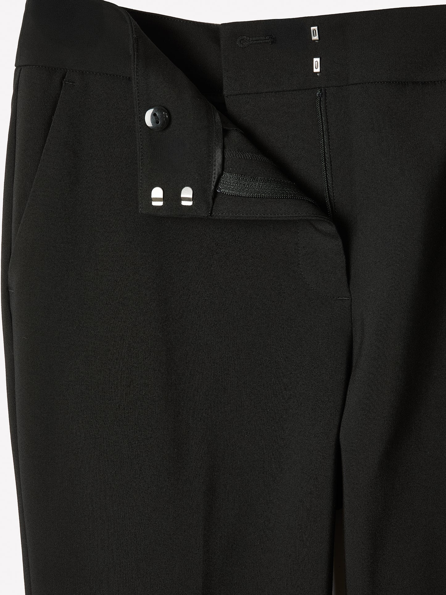 Limitless Black Mid-Rise Long Slim-Leg Signature Fit Pant