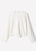 Knit Sweater Dolman Sleeve Cotton Blend