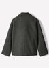 Wool Blend Short Jacket with Funnel Neck