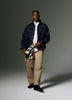 Loose Straight-Leg Pleated Chino Pant