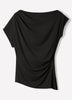 Off-Shoulder Knit Top in Silk Jersey
