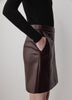 Faux Leather Mini Skirt