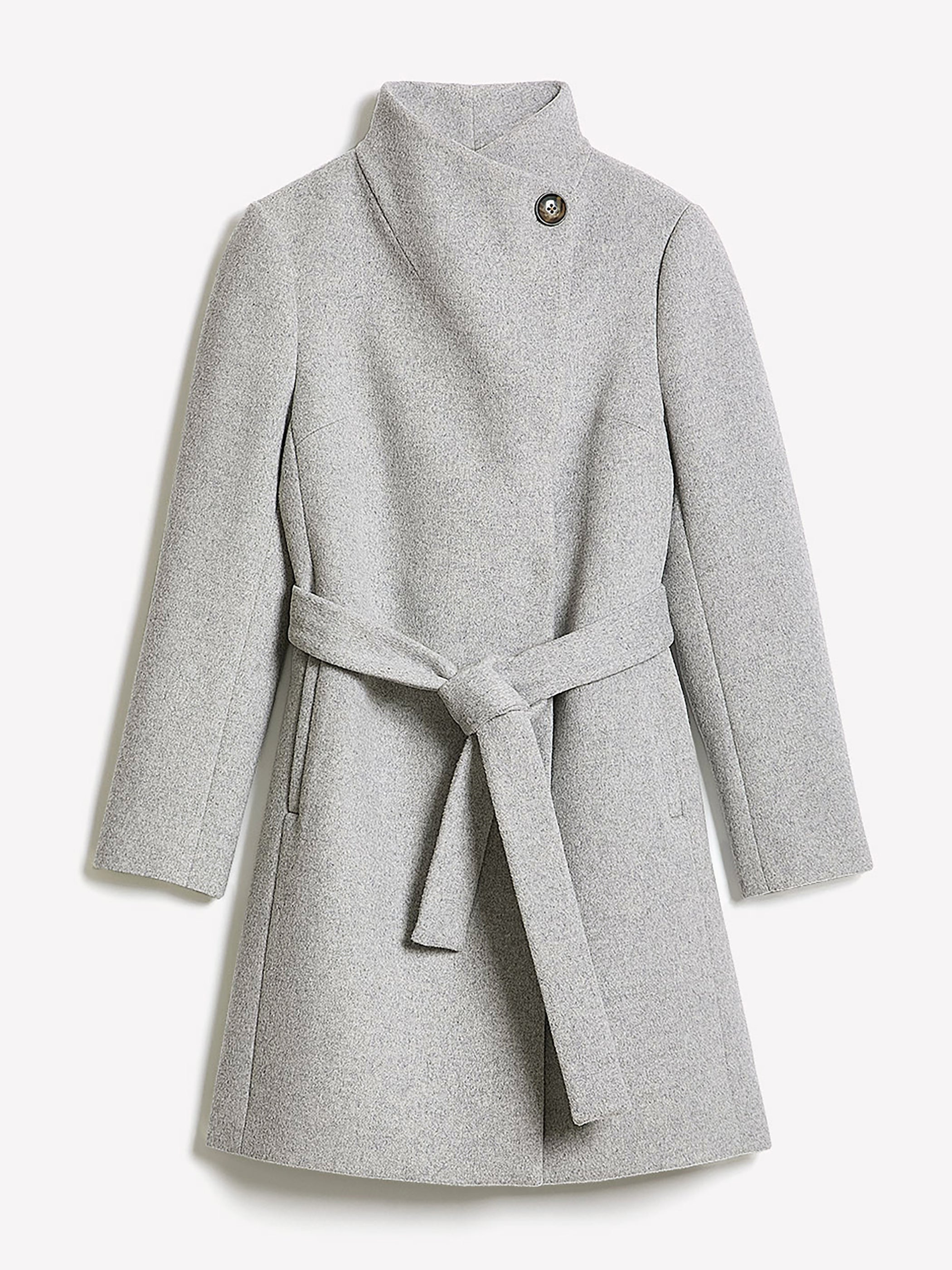 Wool-Blend Winter Coat with Polyfill Lining