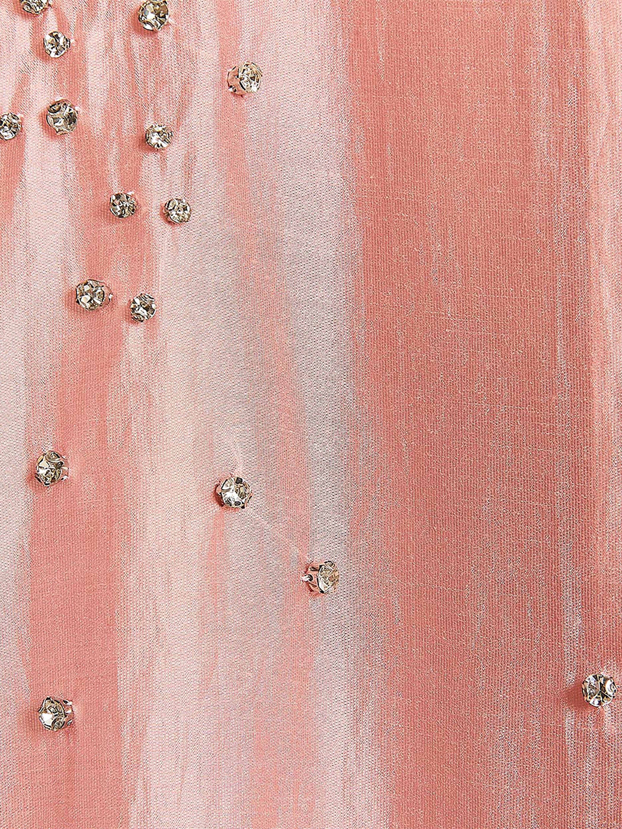 Blouse Boutonnée à Manches Longues avec Strass