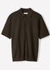 Short-Sleeve Textured Shirt Sweater