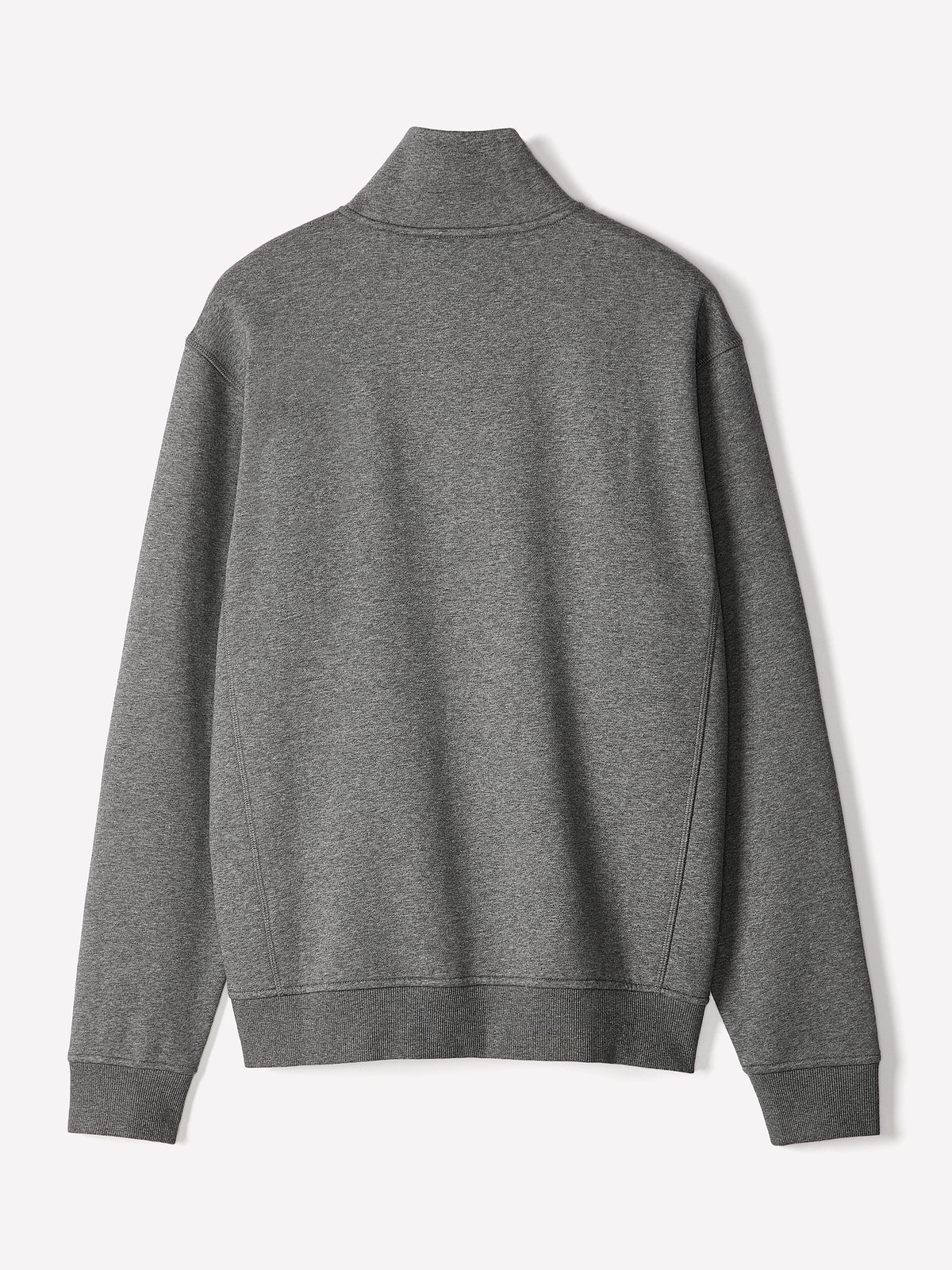 Long-Sleeve Half-Zip Mock-Neck Sweater