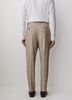 Pleated Tapered-Leg Striped Suit Pant