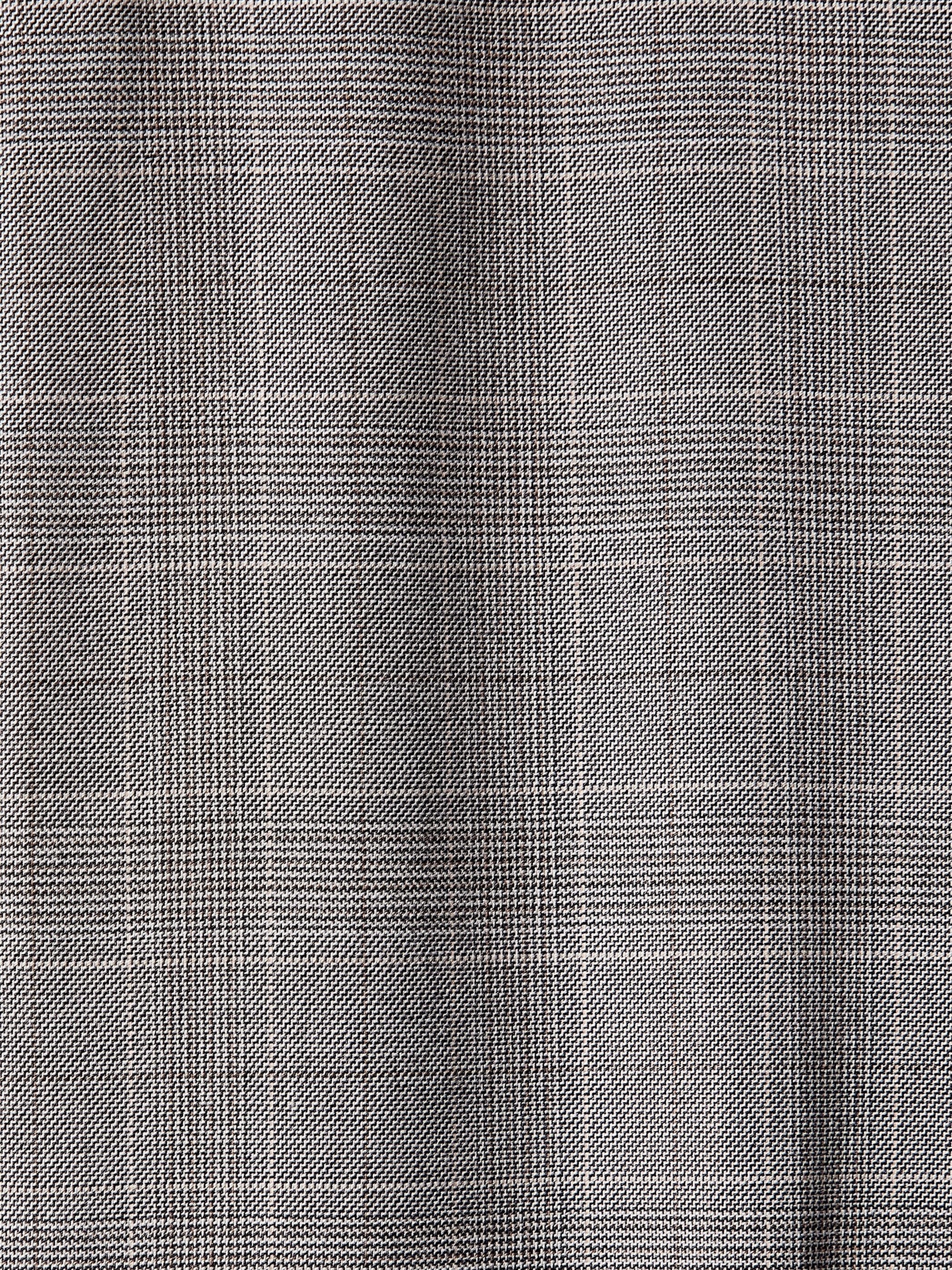 Slim-Fit Checkered Grey Suit Pant
