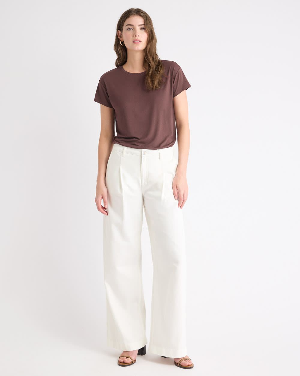 Haut Ample en Tricot en Mélange de Soie