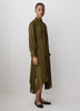Woven Chiffon Asymmetric Hem Dress