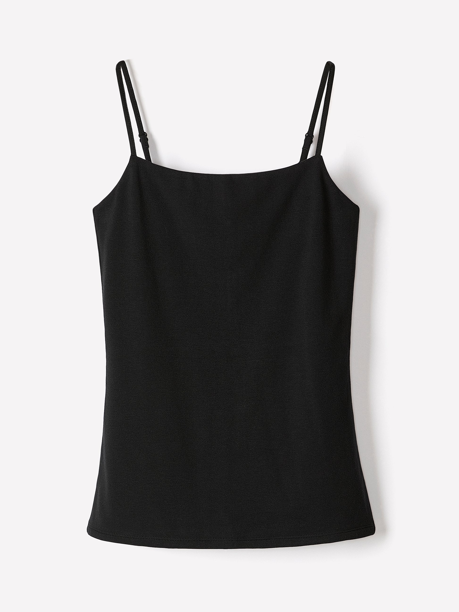 Knit Tank Top Bodycon Fit Adjustable Straps