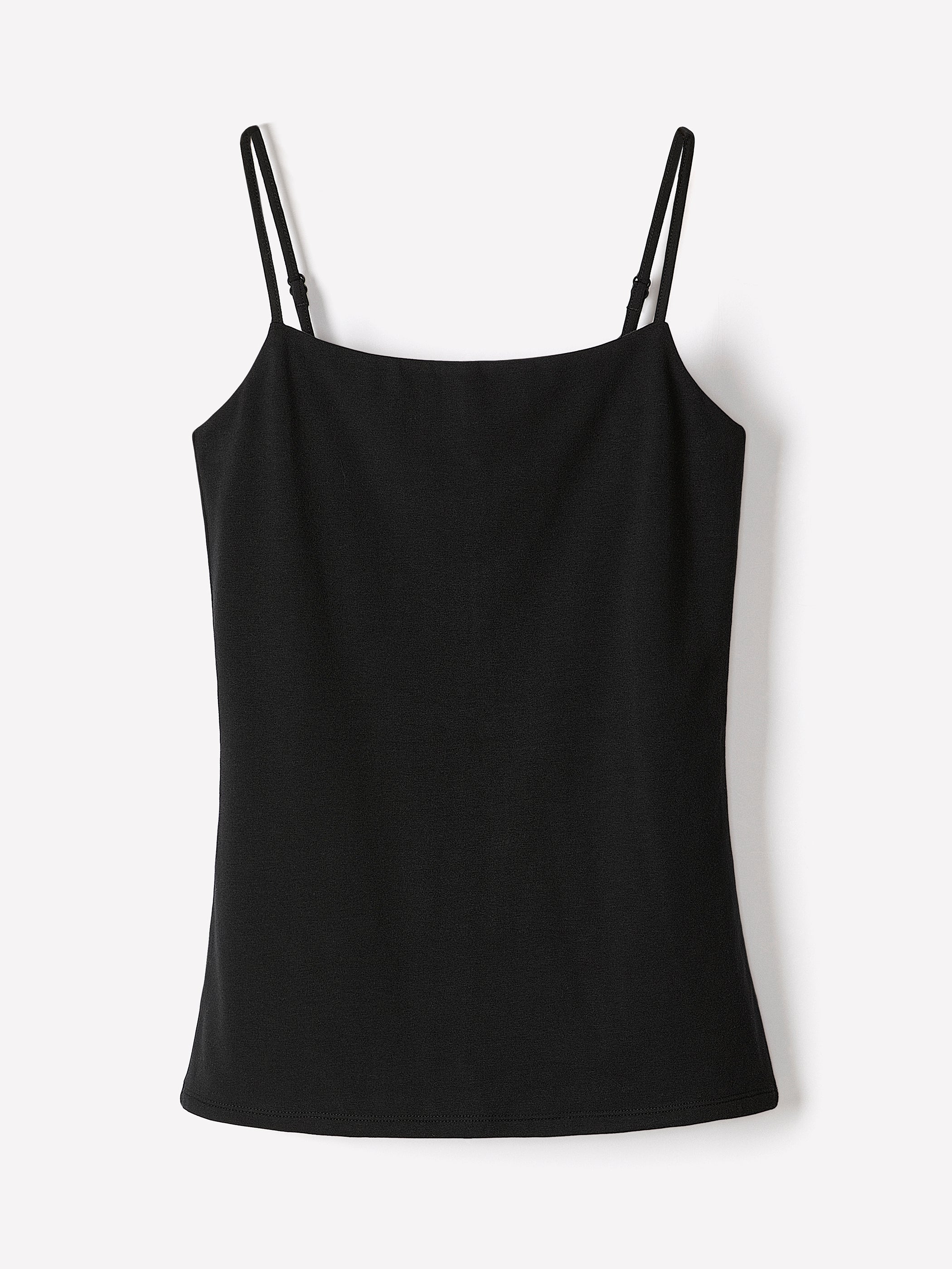 Knit Tank Top Bodycon Fit Adjustable Straps