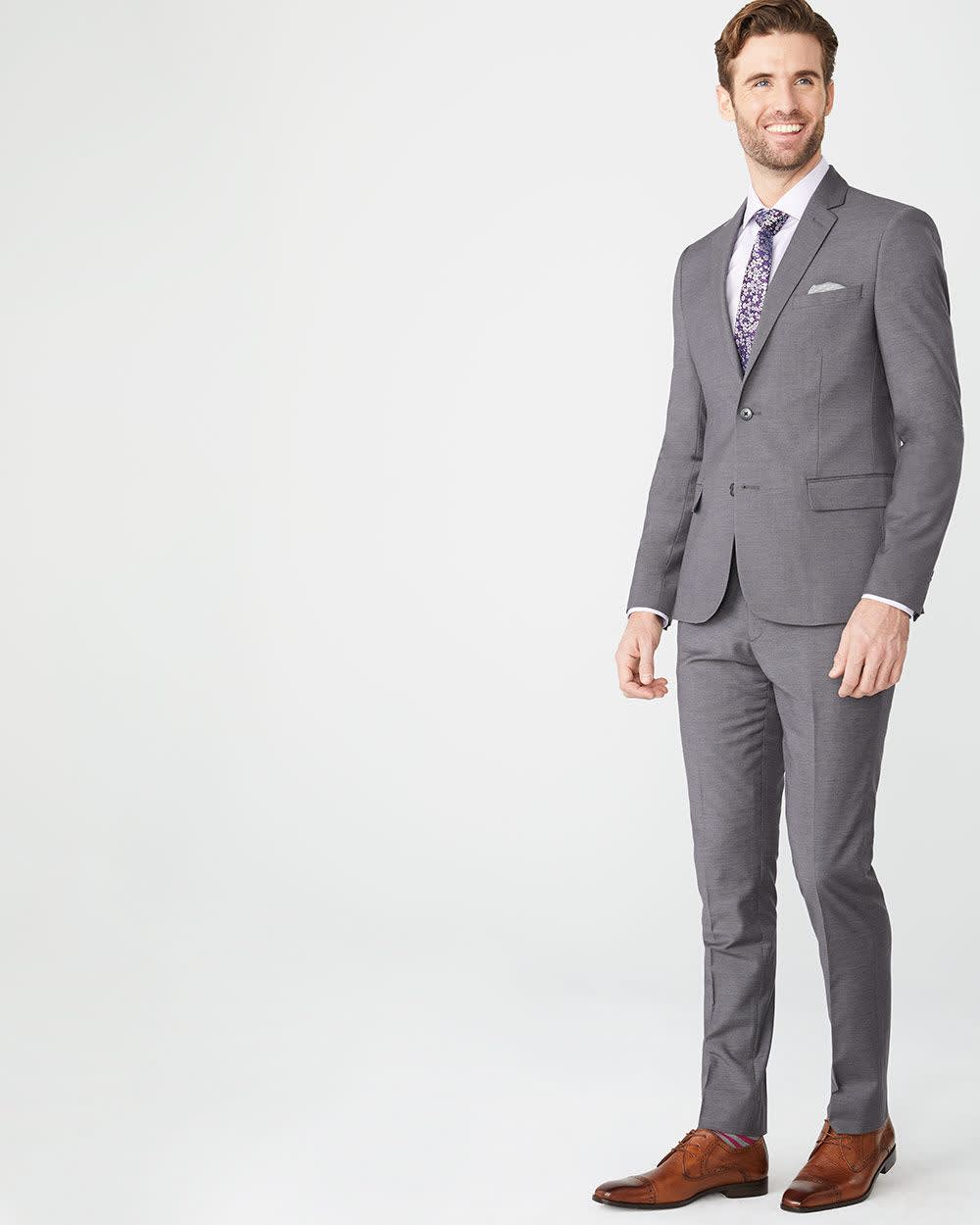 Essential Black Wool-Blend Suit Blazer