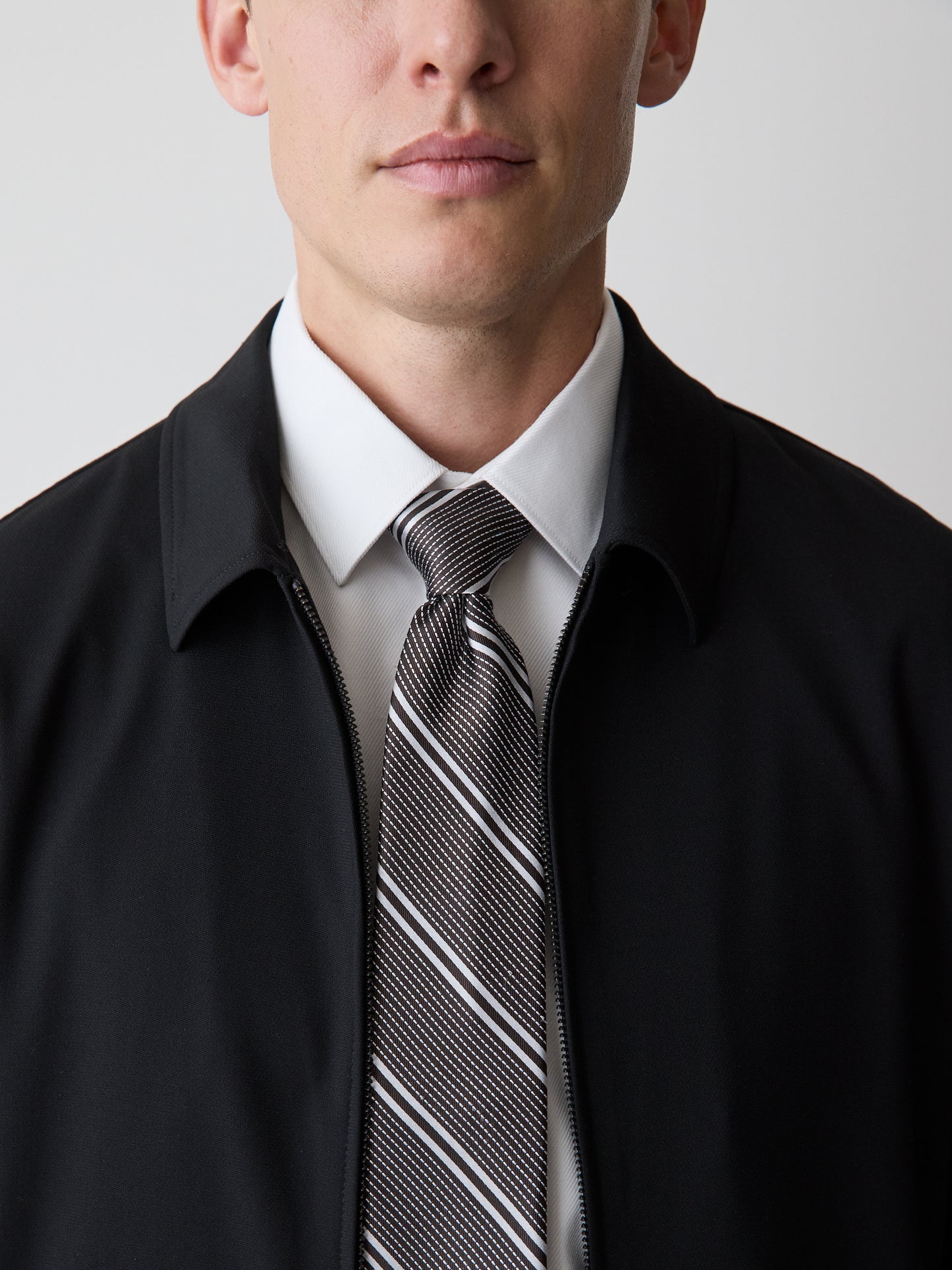 Striped Brown Regular Tie