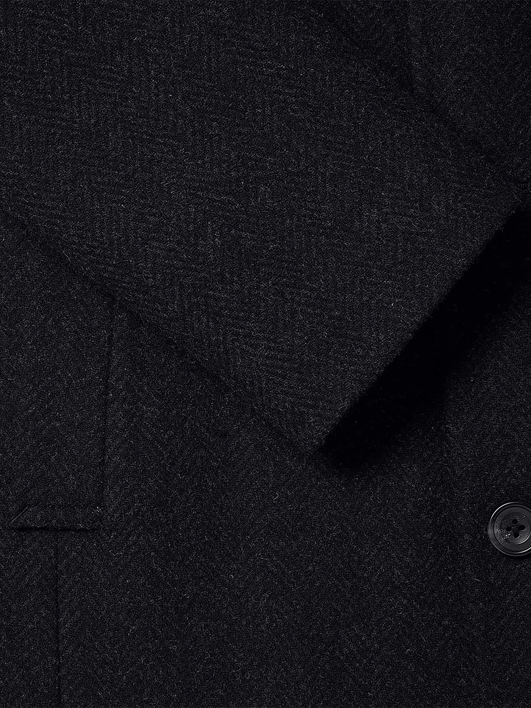 Manteau Mackintosh Classique à Chevrons à Col Chemisier