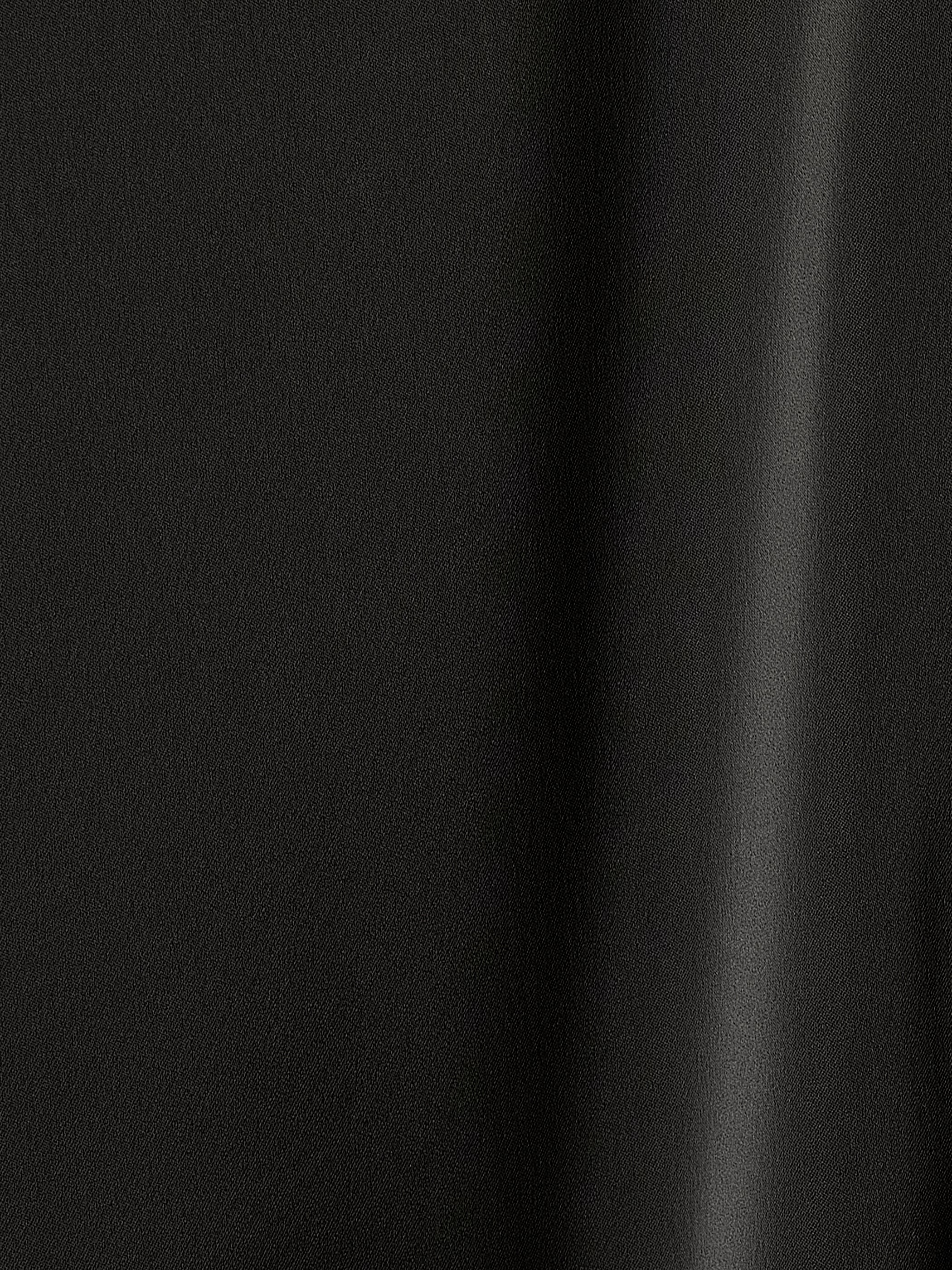 Woven Satin Long Sleeve Shirt