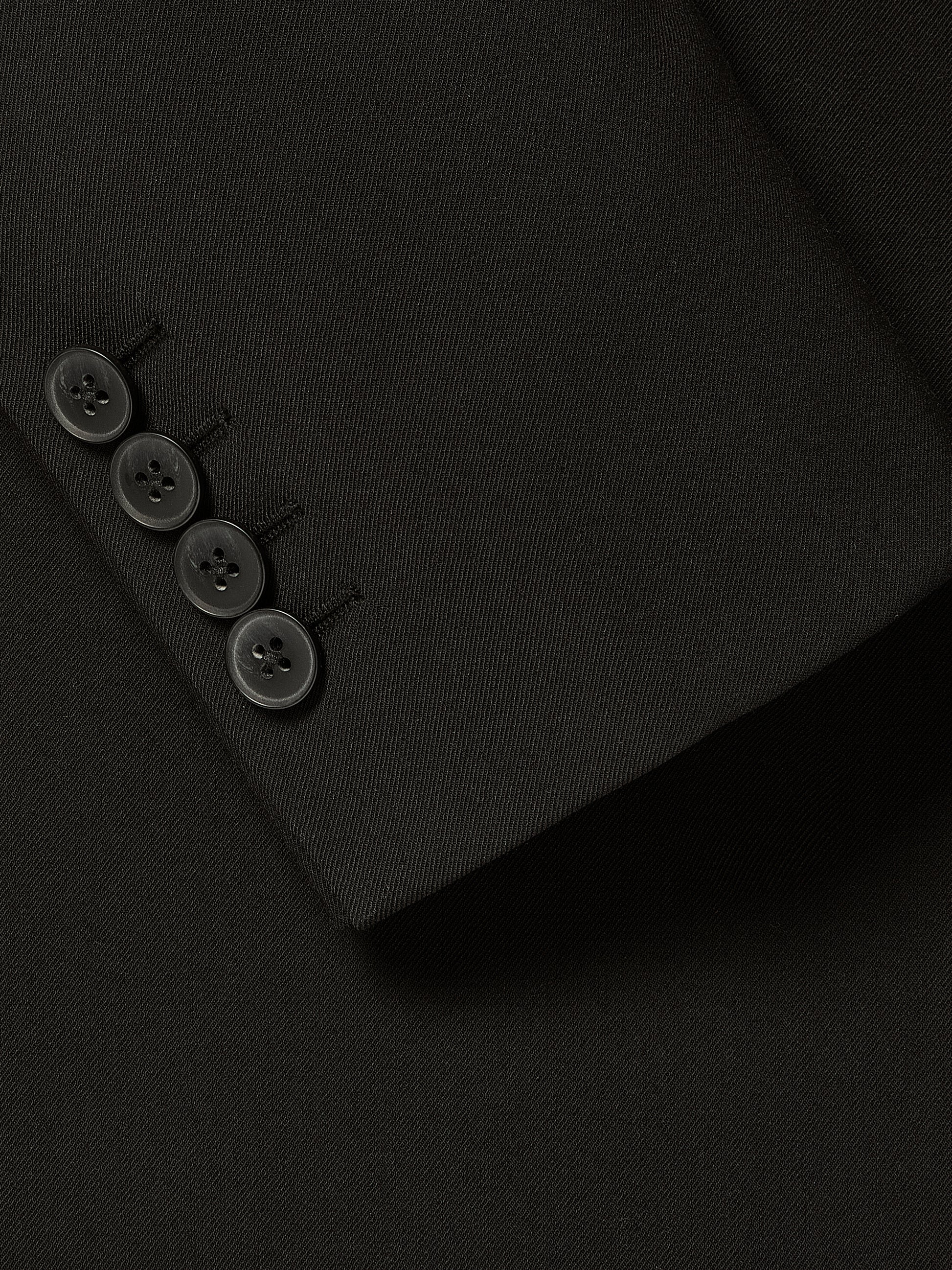 Relaxed-Fit Two-Button Twill Blazer