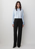 Woven Satin Long Sleeve Shirt