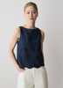 Sleeveless Embroidered Blouse