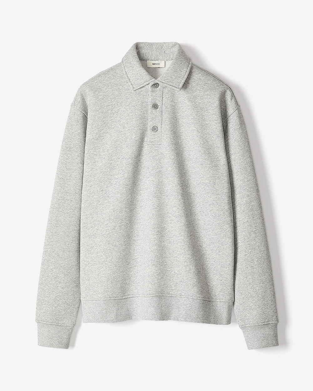 Fleece Long-Sleeve Polo