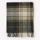 Plaid Scarf with Fringes