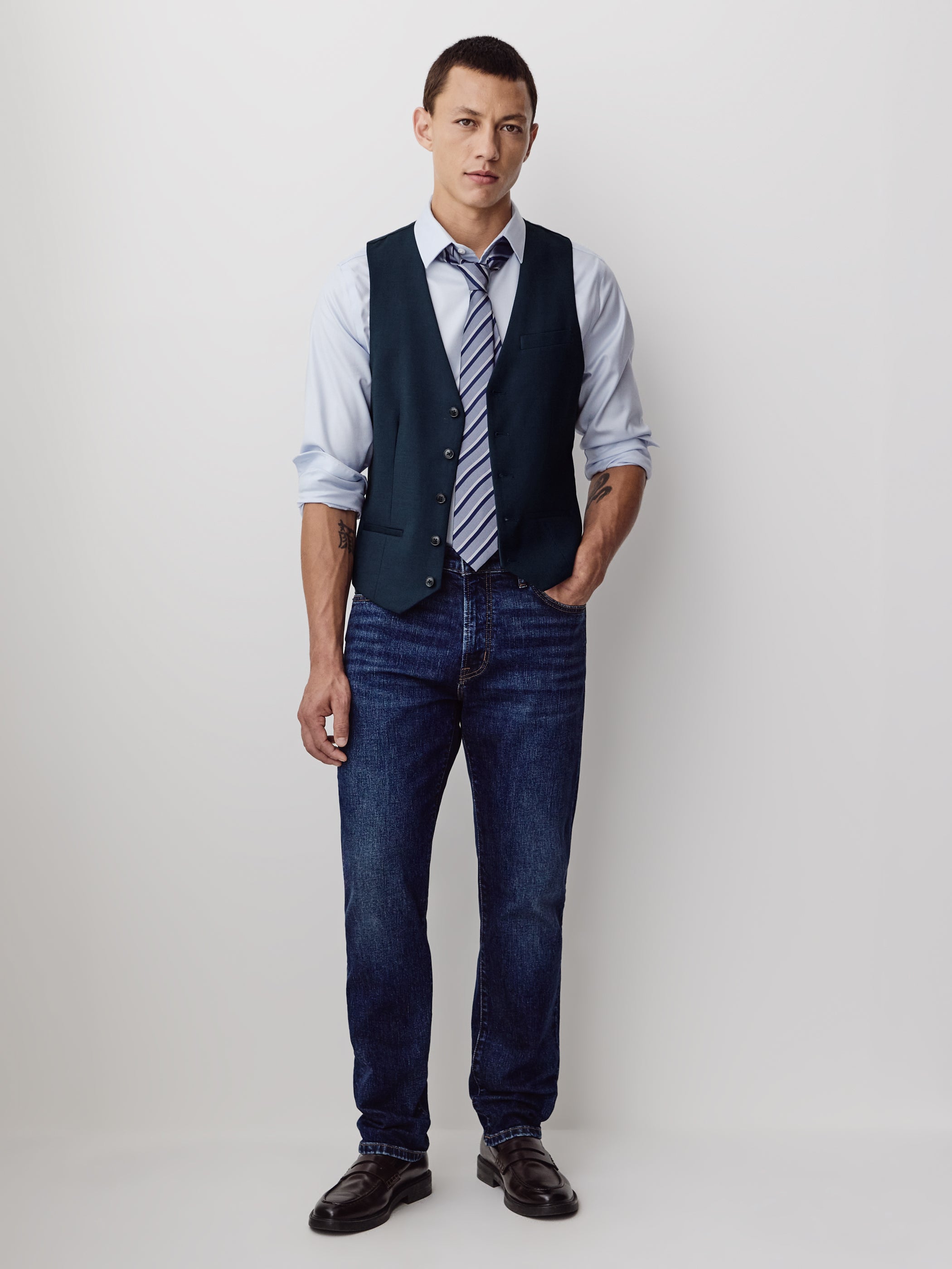 Essential Navy Suit Vest